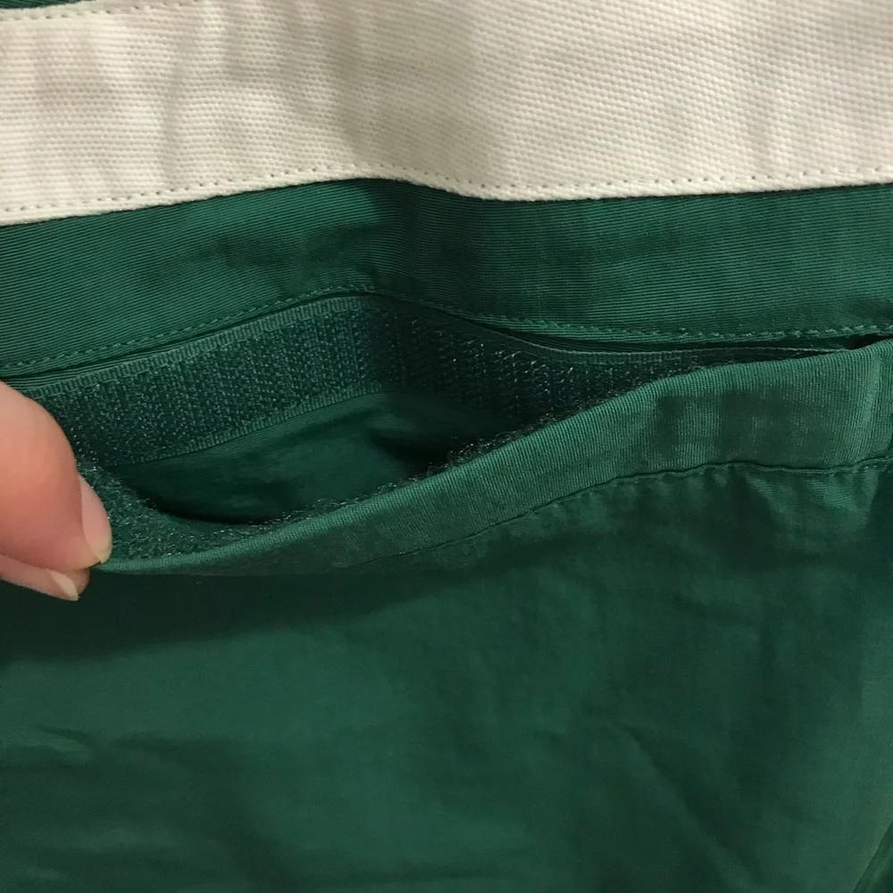NWT Adidas Swim Shorts XL Nordic green white retro vintage 9” trunks